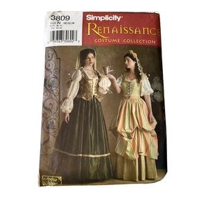 Simplicity Renaissance Costume 3809 sz 10-14